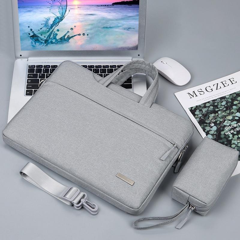 14 Inch Inner Bag With Shoulder Strap For Handbag Or Laptop - Power Bag - Grey