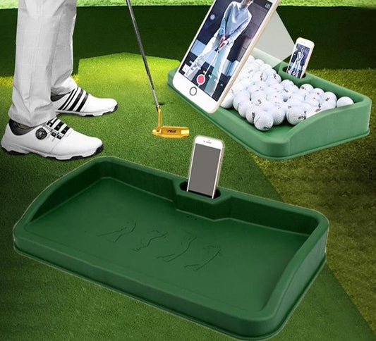 Black Character Pattern Golf Service Box With Phone Stand - 100 Balls - Green Pgm