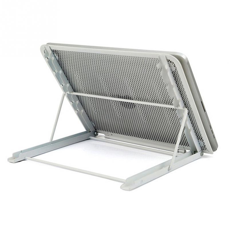 Adjustable Folding Metal Mesh Desktop Cooler - Black