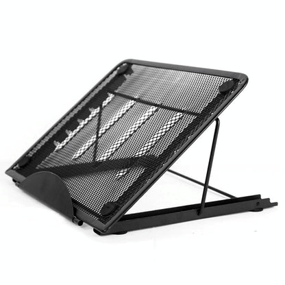 Adjustable Folding Metal Mesh Desktop Cooler - Black