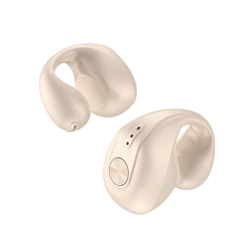 Wireless Dual Ear Bone Conduction Bluetooth Earphones - Mini Sport Clip - Blue