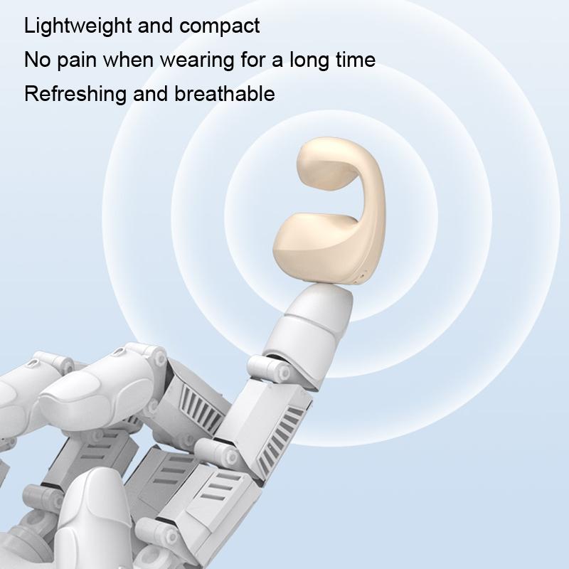 Wireless Dual Ear Bone Conduction Bluetooth Earphones - Mini Sport Clip - Blue