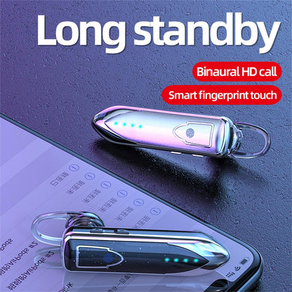 Business Style Bluetooth 5.0 Earphone with Touch Switch - Pink