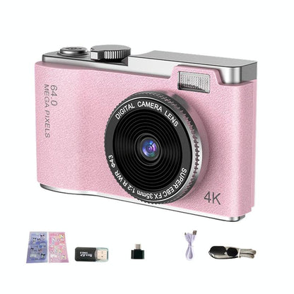 Retro Kids Camera With Dual-Lens 4K Hd Ccd - 2.4 Inch