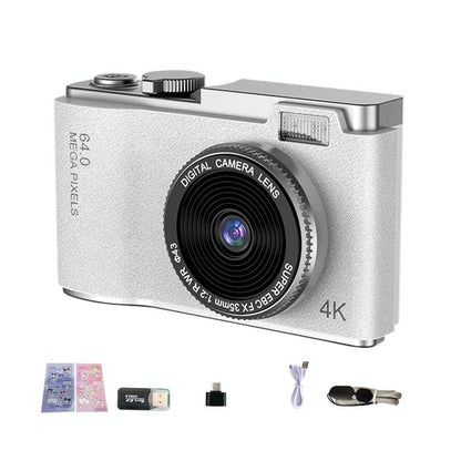 Retro Kids Camera With Dual-Lens 4K Hd Ccd - 2.4 Inch
