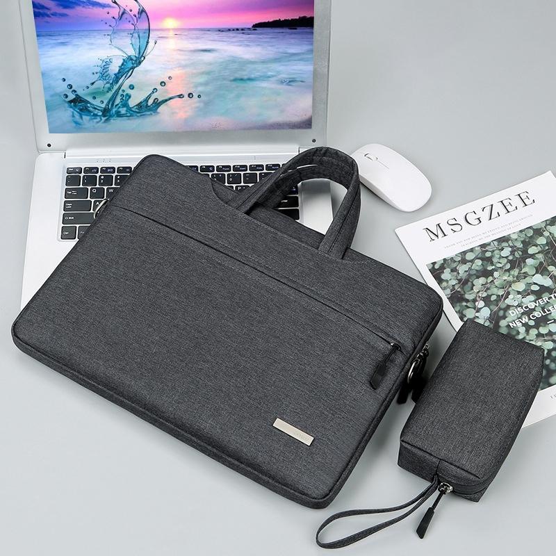 14 Inch Inner Bag With Power For Handbag Or Laptop - Dark Grey