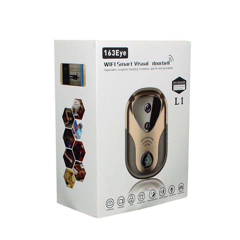 Smart Wifi Doorbell With Hd Intercom Night Vision & Micro Sd Support - Rose Gold