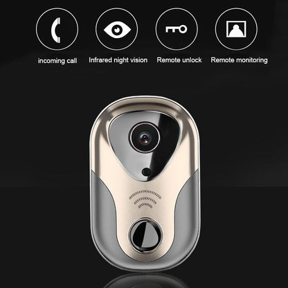 Smart Wifi Doorbell With Hd Intercom Night Vision & Micro Sd Support - Rose Gold