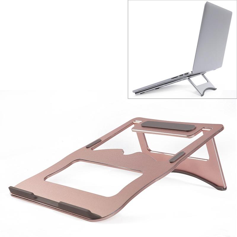 Portable Aluminum Laptop Stand - Simple & Stylish - Rose Gold