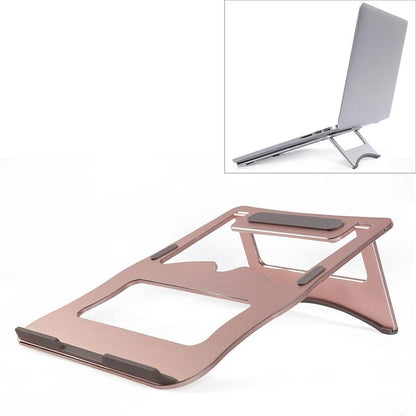 Portable Aluminum Laptop Stand - Simple & Stylish - Rose Gold