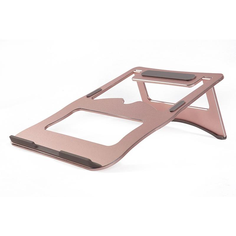 Portable Aluminum Laptop Stand - Simple & Stylish - Rose Gold