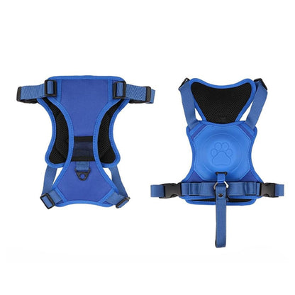 Vibe Geeks Ultimate 2-in-1 Reflective No-pull Dog Harness with Retractable Leash and Control Handle - Black - Xl