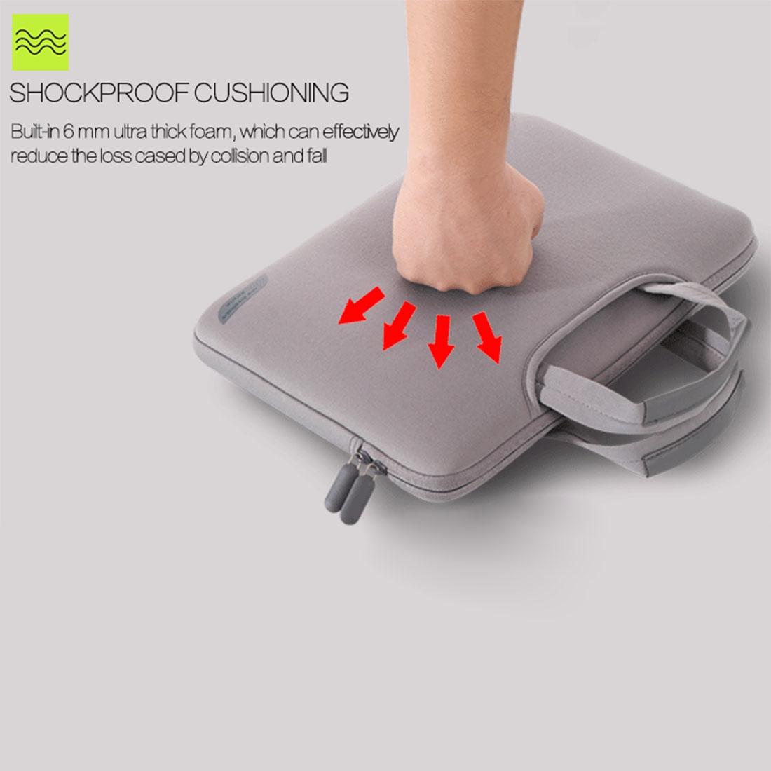 Portable Air Permeable Handheld Laptop Sleeve - 15.6 Inch - 41.5X30.0X3.5Cm - Grey