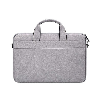 Portable 14.1 Laptop Tablet Bag With Dual Pockets And Soft Handle - Grey