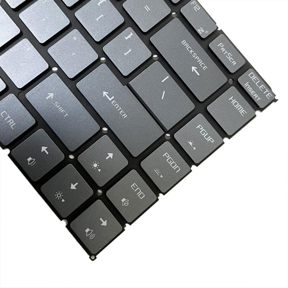 Backlit Laptop Keyboard For Msi Gs65 Series - Us Version - Grey