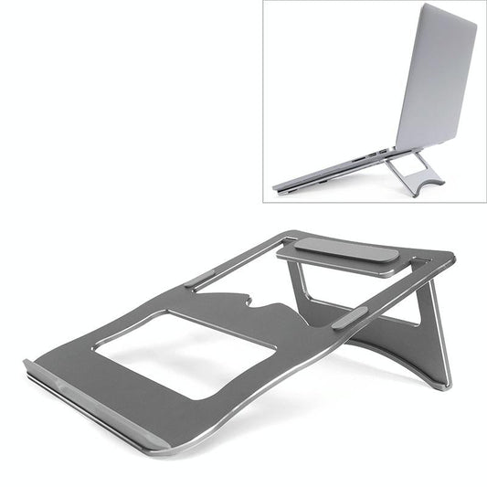 Portable Aluminum Laptop Stand - Simple & Stylish - Grey