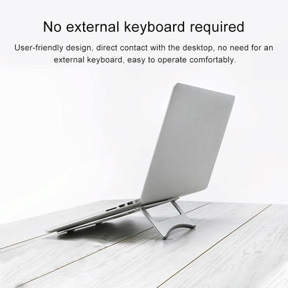 Portable Aluminum Laptop Stand - Simple & Stylish - Grey