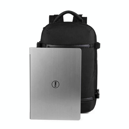 17 Inch Waterproof Usb Shoulder Backpack for Travel - Light Grey