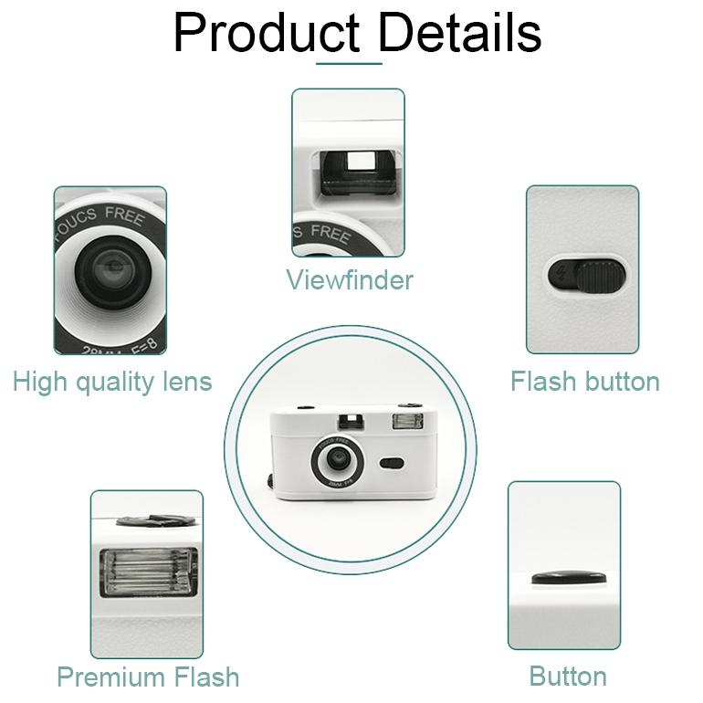 Retro Manual Reusable Film Camera For Kids - No Film