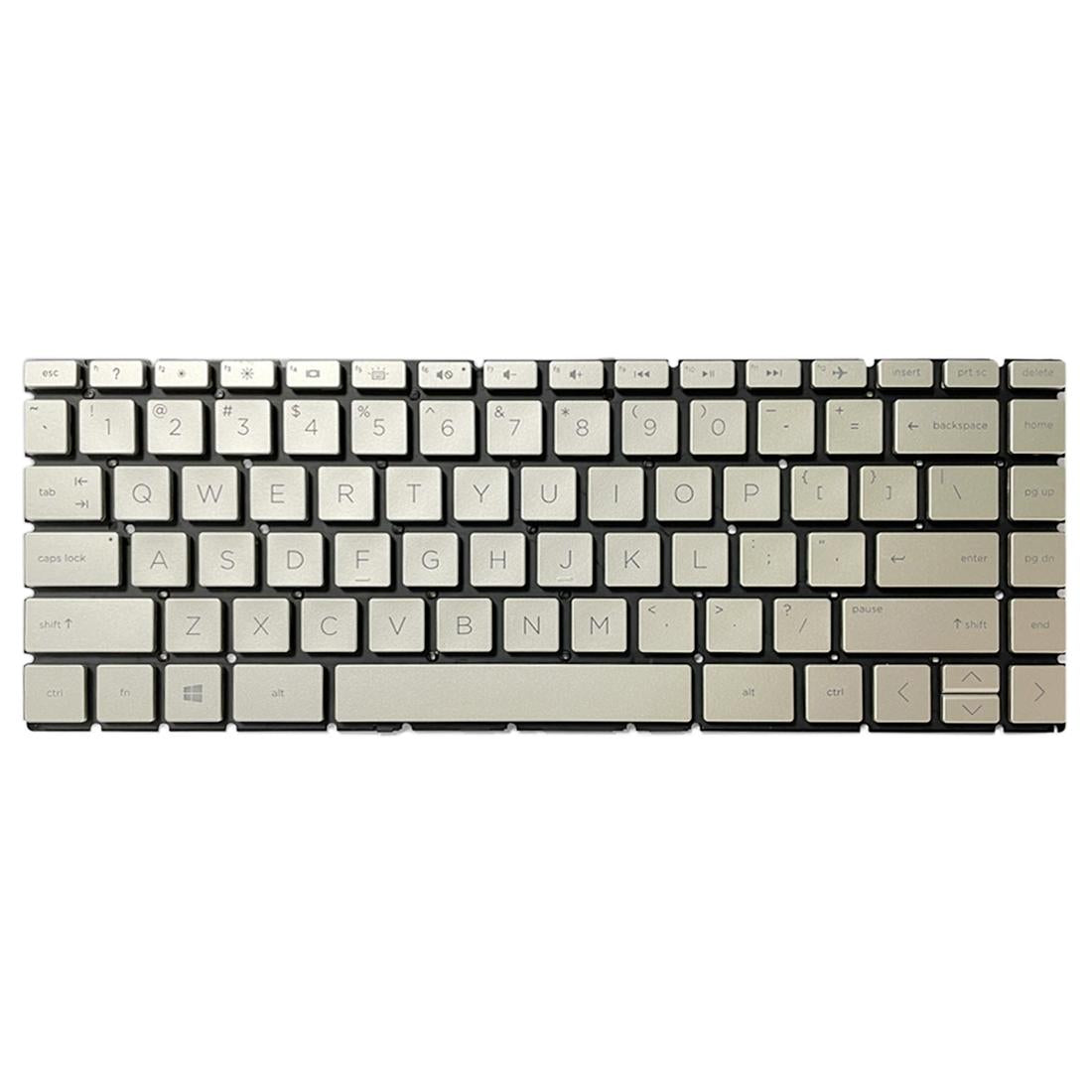 Backlit Us Keyboard For Hp Pavilion X360 14 Laptops - Gold