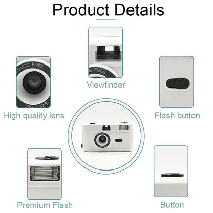Retro Manual Reusable Film Camera For Kids - No Film