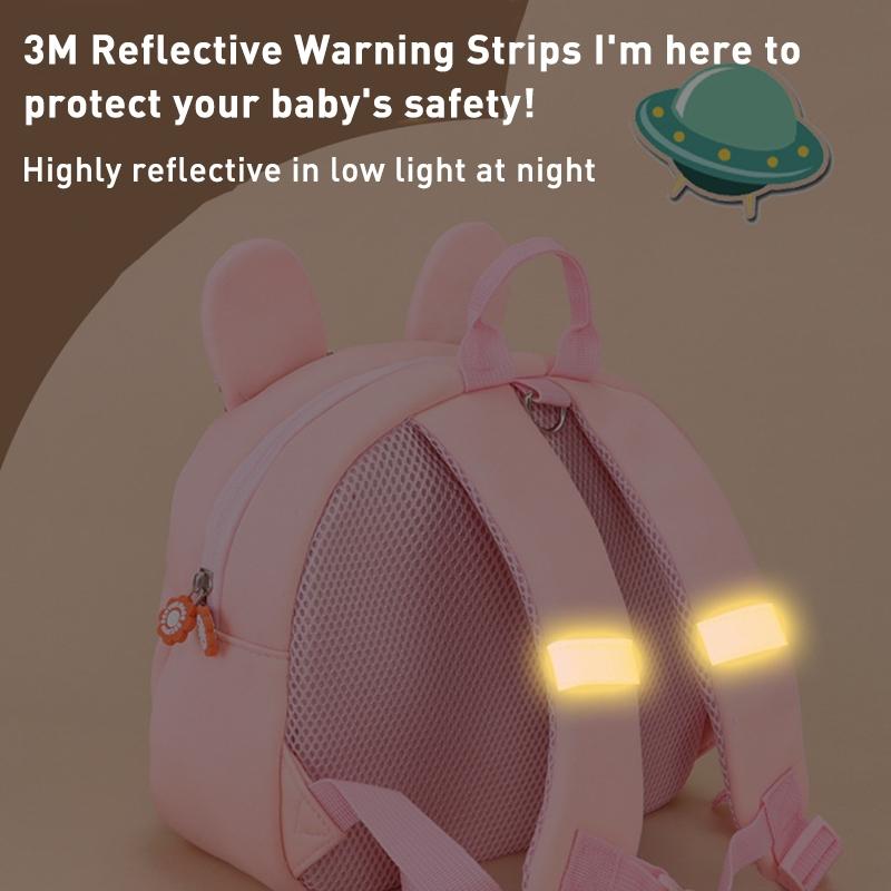 Kids' Anti-Lost School Bag - Secure & Stylish - Royal Blue Apple Medium