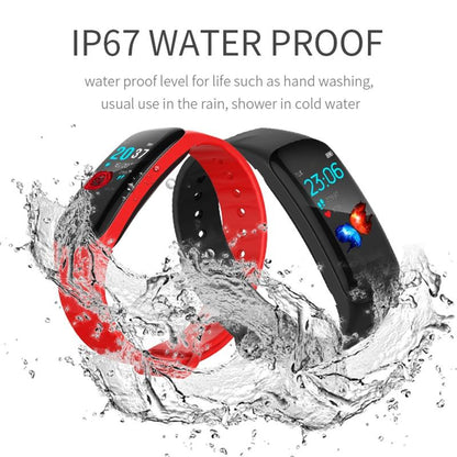 Waterproof Smart Bracelet With Step Heart And Sleep Monitoring - Ip67 - Blue