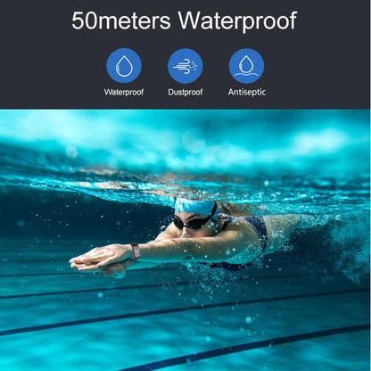 Waterproof Oled Fitness Tracker - Ip67 - Blue