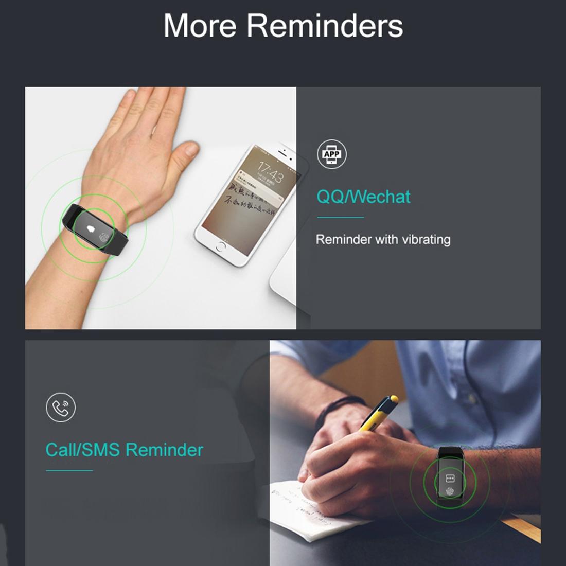 Waterproof Oled Fitness Tracker - Ip67 - Blue