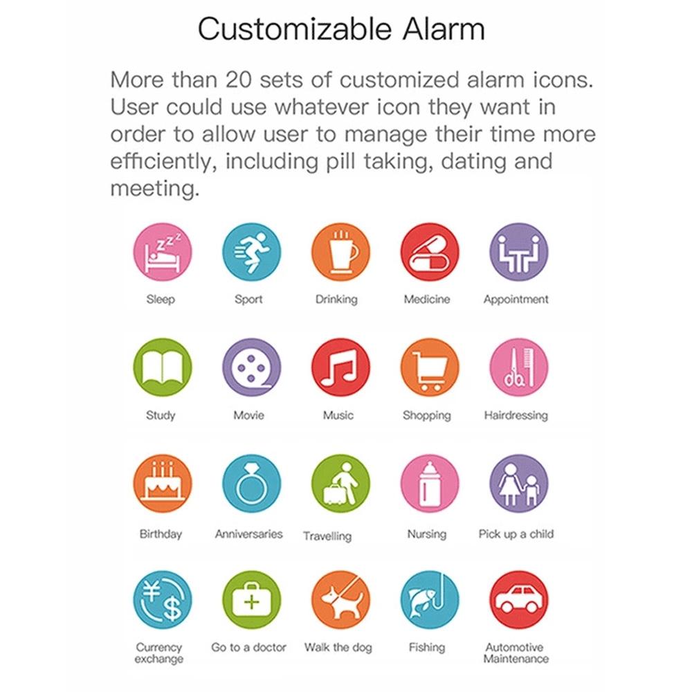 Waterproof Smart Bracelet With Call Heart Rate Bp Sleep And Sedentary Functions - Blue