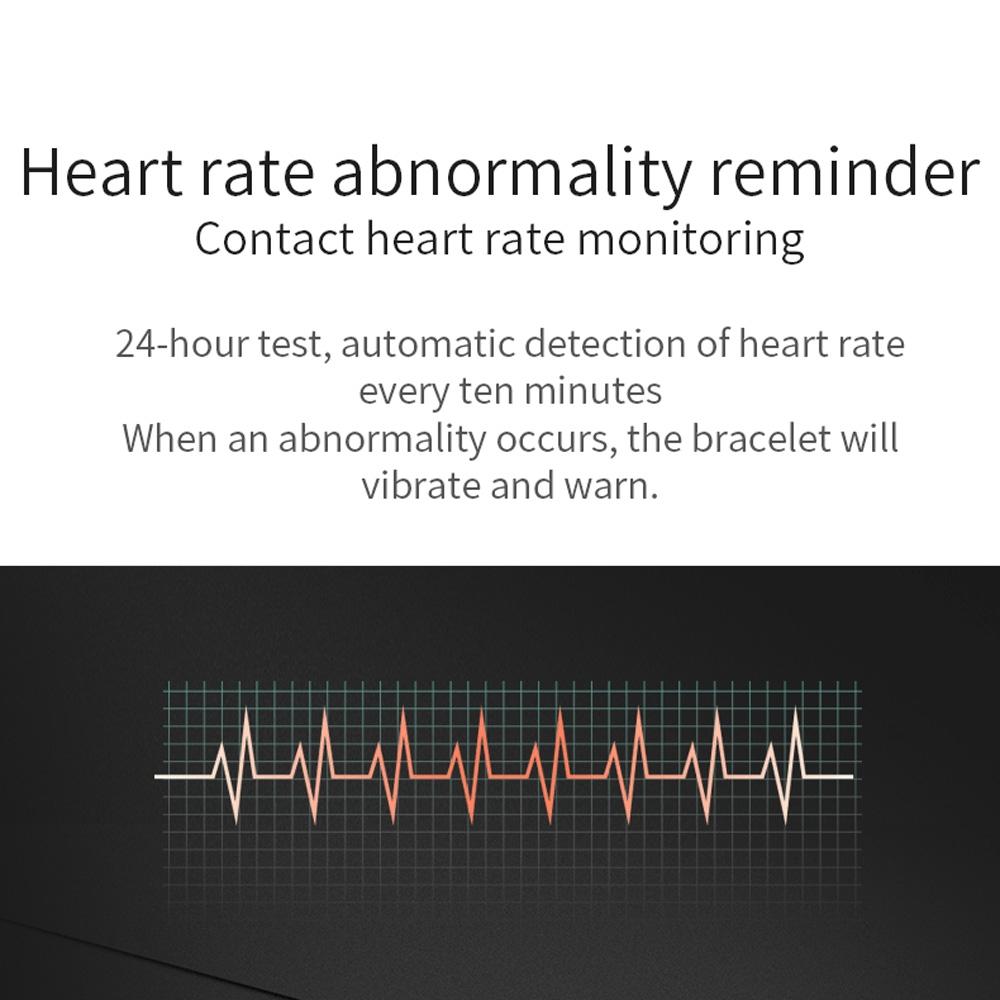 Waterproof Smart Bracelet With Call Heart Rate Bp Sleep And Sedentary Functions - Blue