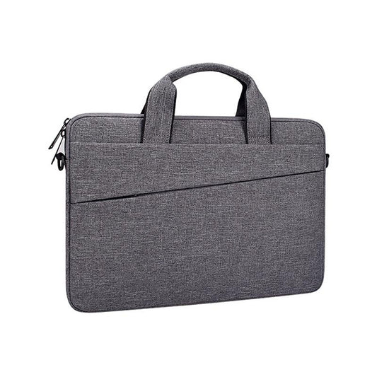 Portable 14.1 Laptop Tablet Bag With Dual Pockets And Soft Handle - Deep Space Gray