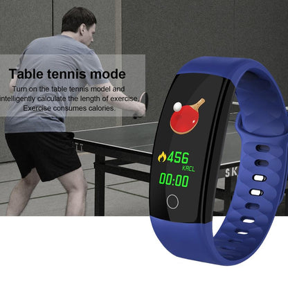 Waterproof Tft Smart Bracelet With Call / Heart / Sleep / Bp Monitoring And Sedentary Reminder - Purple