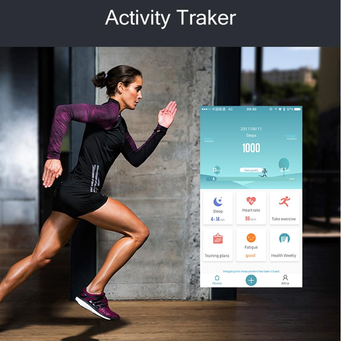 Waterproof Oled Fitness Tracker - Ip67 - Red