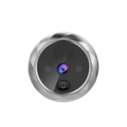 2.8 Lcd Screen Cat Eye Doorbell With Night Vision - Silver