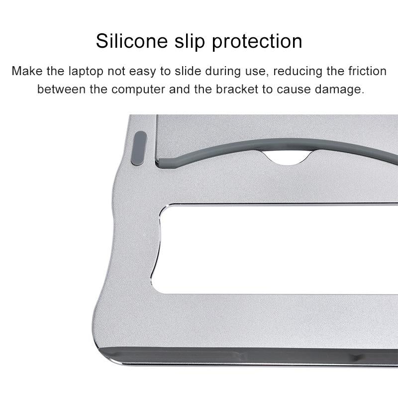 Portable Aluminum Laptop Stand - Simple & Stylish - Silver