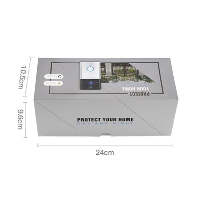 Smart Wifi Video Doorbell With Night Vision & Motion Detection - Silver