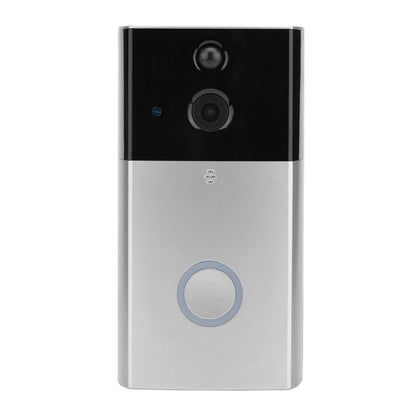 Smart Wifi Video Doorbell With Night Vision & Motion Detection - Silver