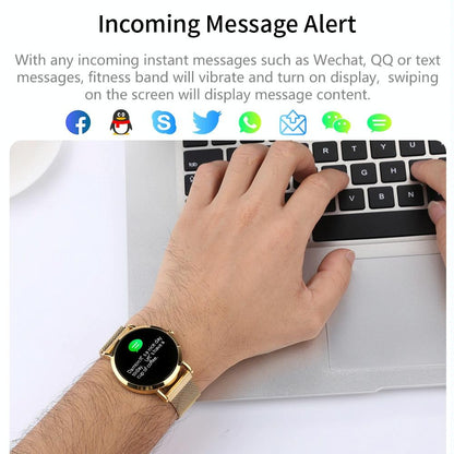 Smart Bracelet With Colour Screen Ip67 Waterproof Call / Heart Rate / Sleep / Sedentary Reminder - Silver