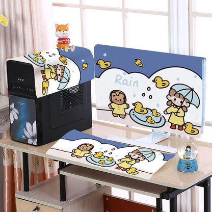 32 Inch Dust-Proof Cover For Desktop Computer Lcd Monitor - Little Yellow Duck