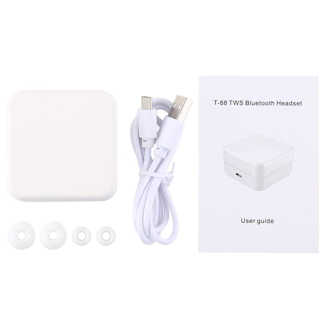 Wireless Stereo Earphones with Magnetic Charging Box - T-88