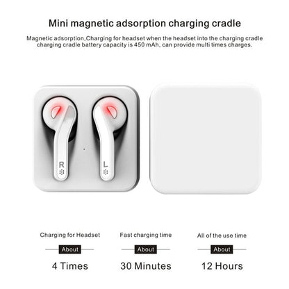 Wireless Stereo Earphones with Magnetic Charging Box - T-88