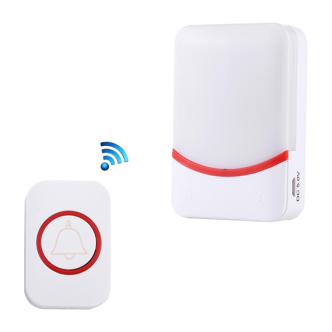 Wireless Doorbell With 38 Ringtones & Flashing Lights - Home Music Remote Control