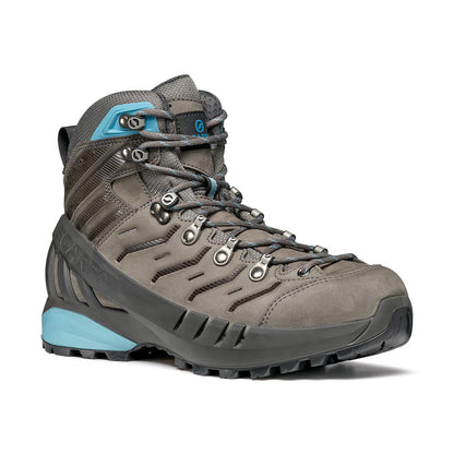 Scarpa Womens Cyclone Gore-Tex Vibram Sole Boots Hiking Trekking Shoes - Grey/Arctic - EU 37