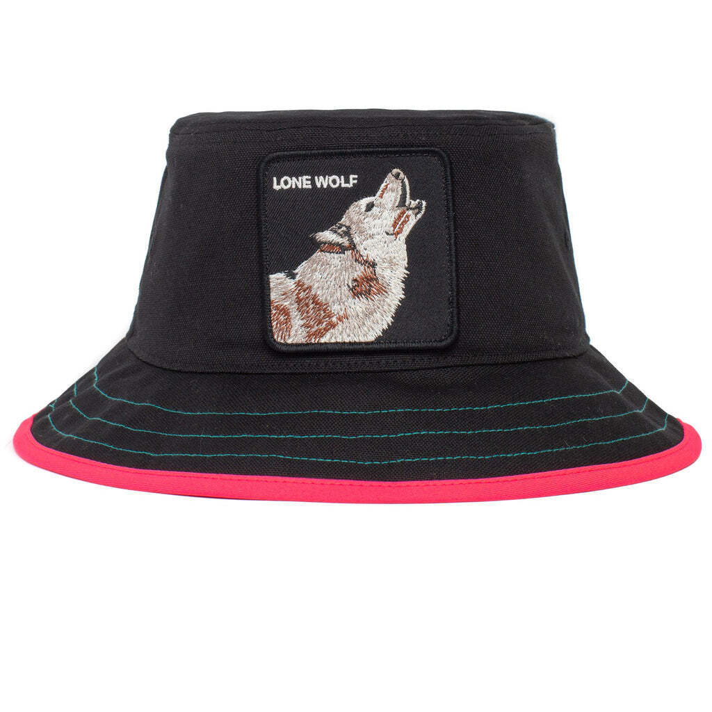 Goorin Bros Costa Lobo Bucket Hat 100% Cotton Animal Series - Black - M