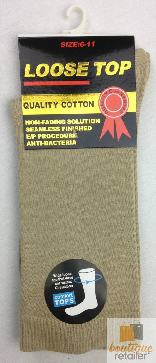 10x Pairs COTTON Rich LOOSE TOP SOCKS Medical Circulation Diabetic Comfort BULK -  -