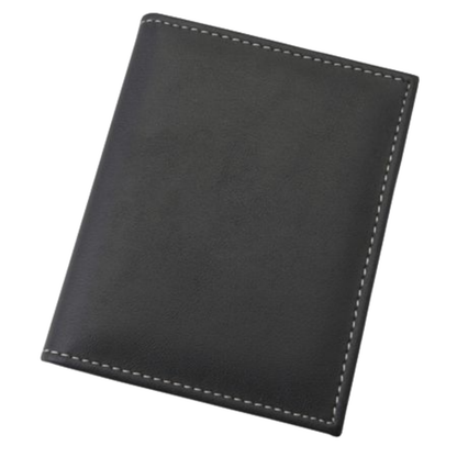 Mens Contrast Card Wallet Credit ID Holder Slim - Black