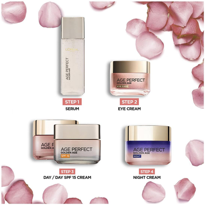 LOreal Paris Golden Age Perfect Rosy Radiant Eye Cream Anti Sagging Mature to Dull Skin 15ml