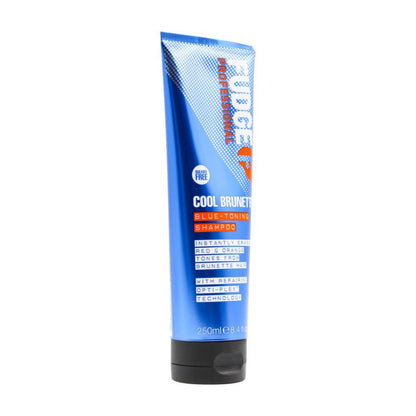 3x Fudge 250ml Blue Toning Shampoo - Erases Red & Orange from Cool Brunette Hair