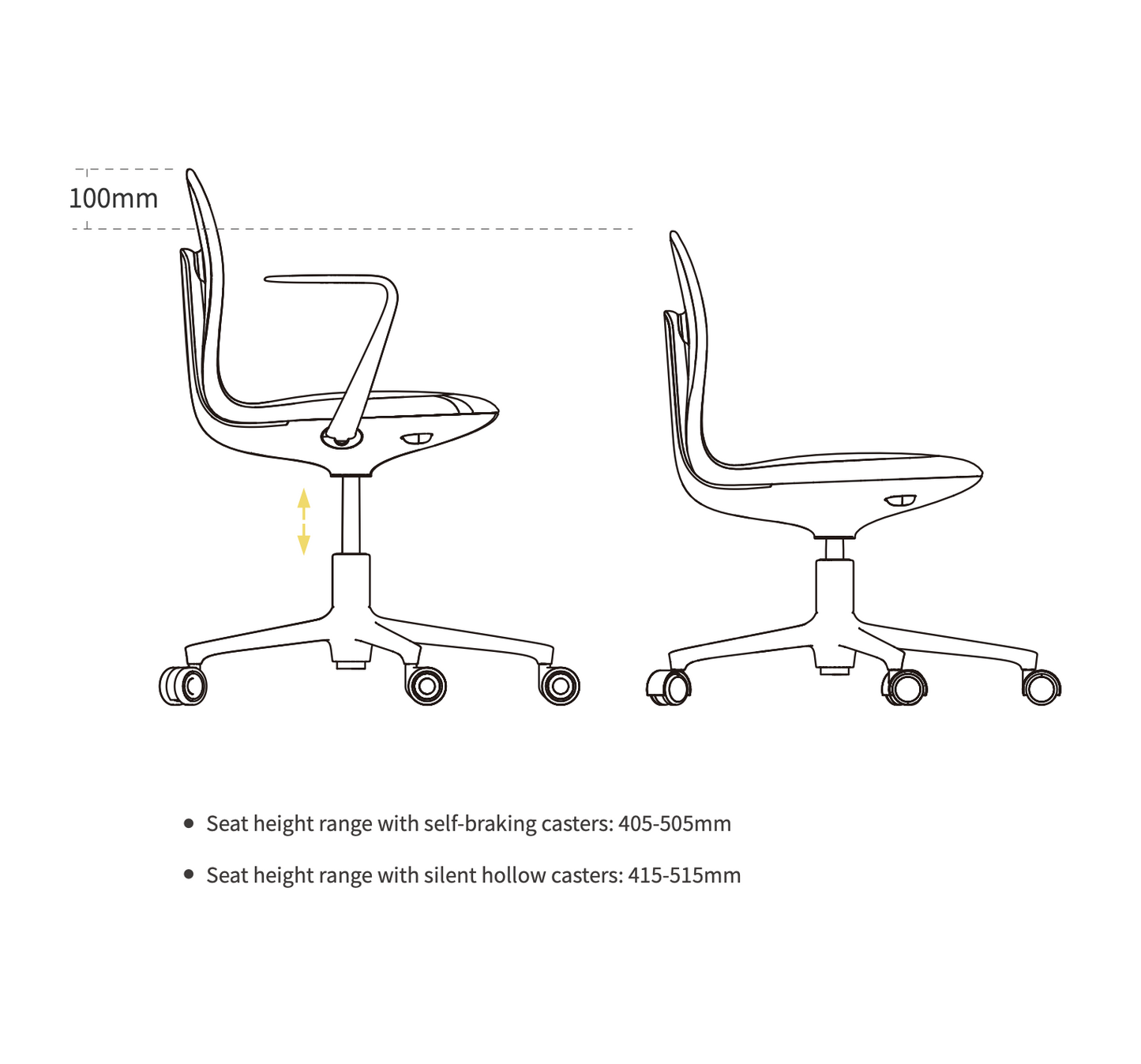 UFOU Joyin Tail Designer Ergonomic Chair - Flamingo